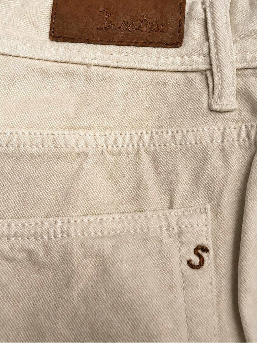 Incotex Ivory Five-Pocket 96% Premium Cotton / 4% Lycra Trousers